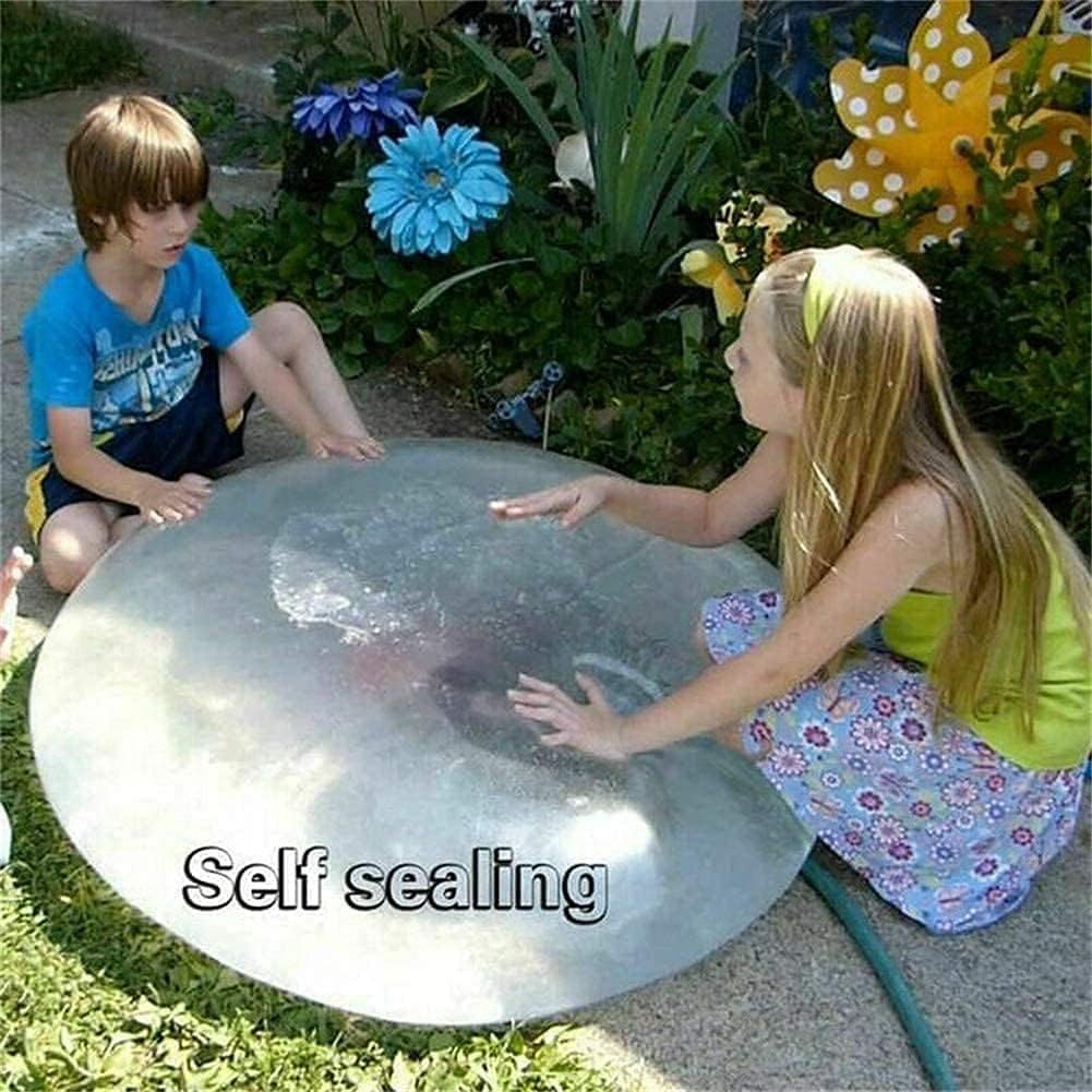 2 pcs Bubble Ball Toy for Kids Inflatable Water Bubble Ball Balloon Beach Ball Garden Ball for Outdoor Indoor Play, Soft Rubber Ball Balloon