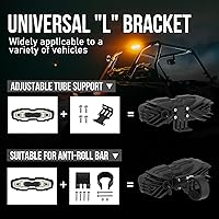 Vista 7 de Luces traseras LED de persecución, 5 modos (intermitente, cortesía, reversa, marcha y freno), barra de luz de freno de persecución para Polaris RZR