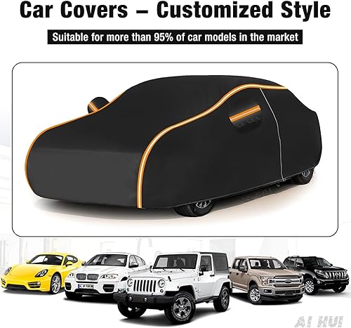 Miniatura 5 de Funda para automóvil compatible con Audi Q8 cubierta impermeable para todo tipo de clima 6 capas cubierta para automóvil al aire libre protección
