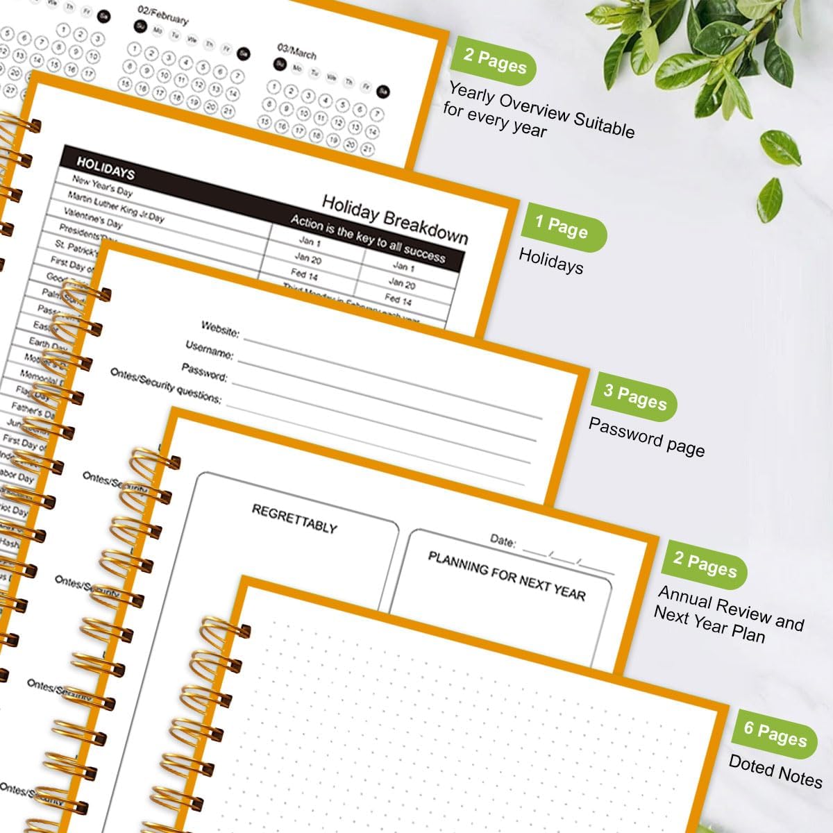7" x 10" Undated Hourly Planner journal, Daily Planner, Notebook With Hourly Schedule, Weekly and Monthly Planner Spiral Bound,Weekly To Do List Notebook with Goal & Habit Tracker Organizer