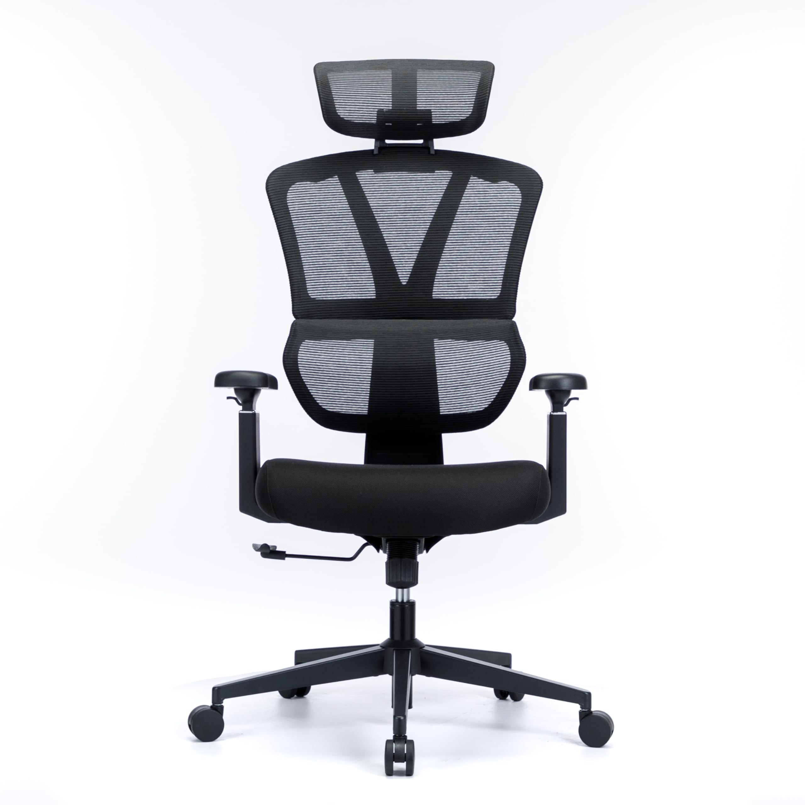 LeonHY Ergonomic Office Chair High Back Home Desk Chair Adjustable Headrest Waist Armrest Tilt Function Rotating Computer Office