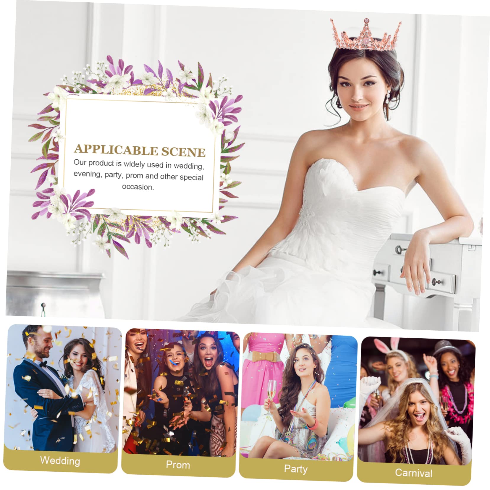 Diadema de Novia Elegante con Diseño de Redonda Rosa para Bodas Tocado Creativo para Mujeres y Niñas Accesorio para y Celebraciones