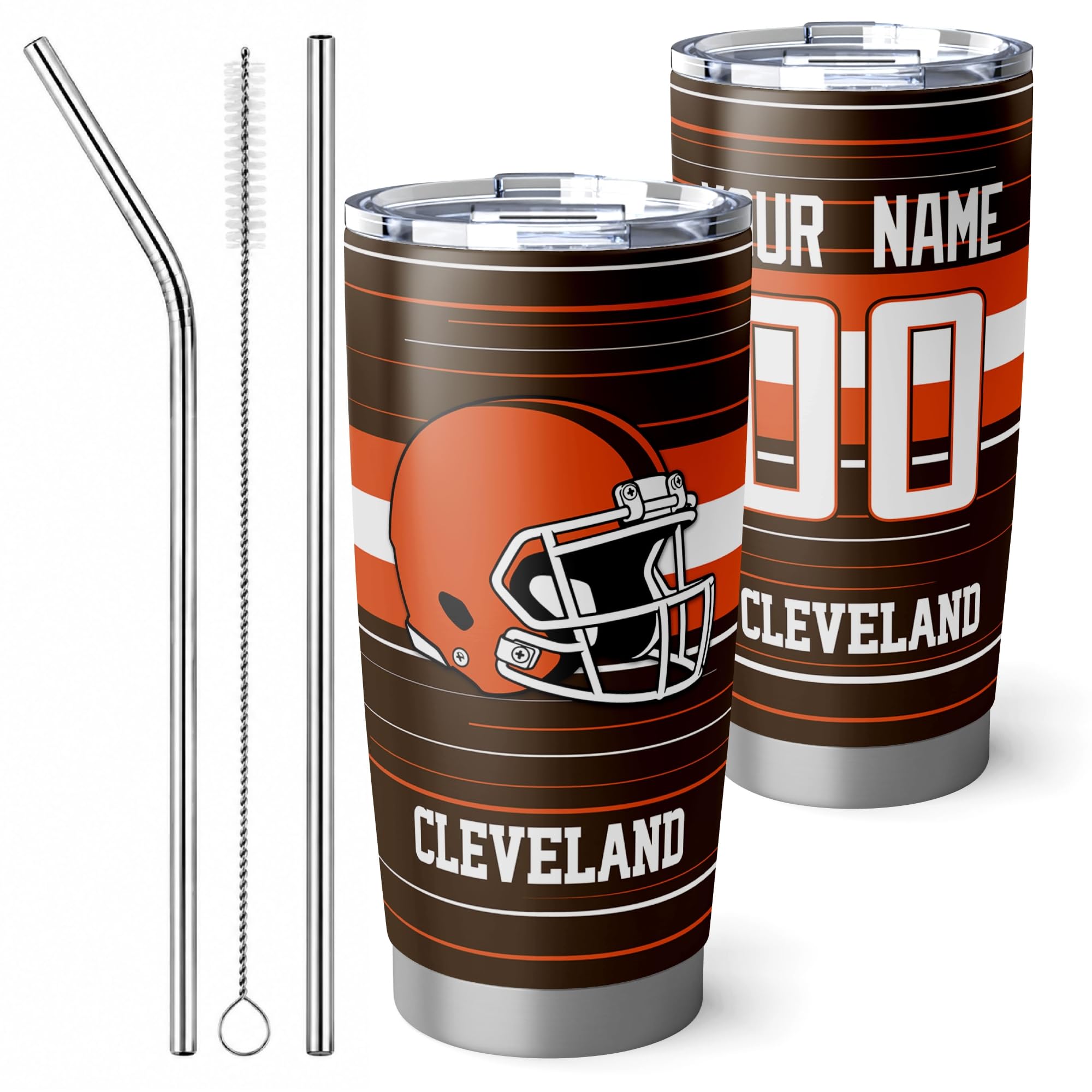 Cleveland Tumbler 20oz Travel Mug Gifts Custom Name Number