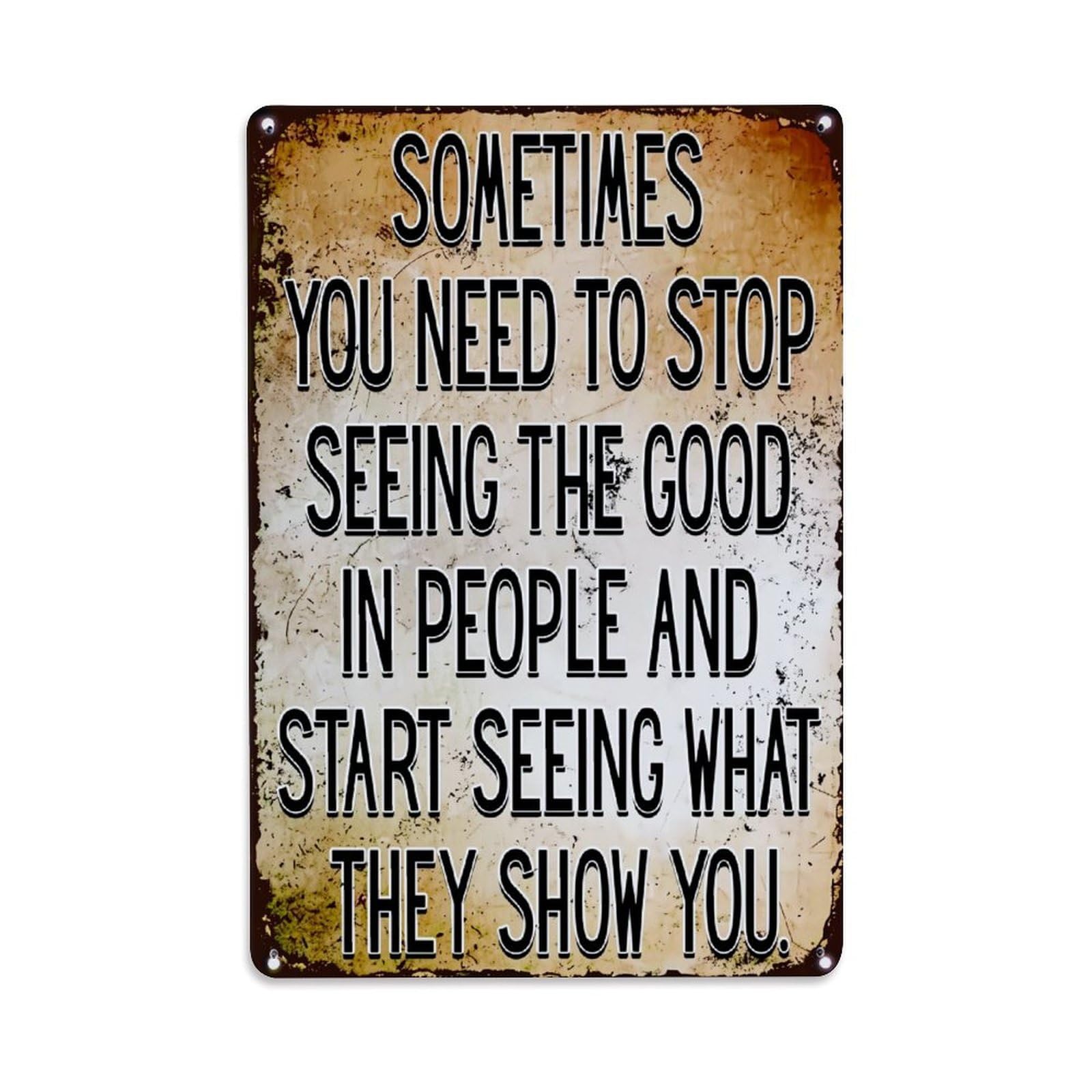 Jdfenggu Vintage Sometimes You Need To Stop Retro Metal Tin Sign, Metal Poster For Bar, Home, Man Cave, Kitchen, Laundry Room Art Decor 8X12 Inch