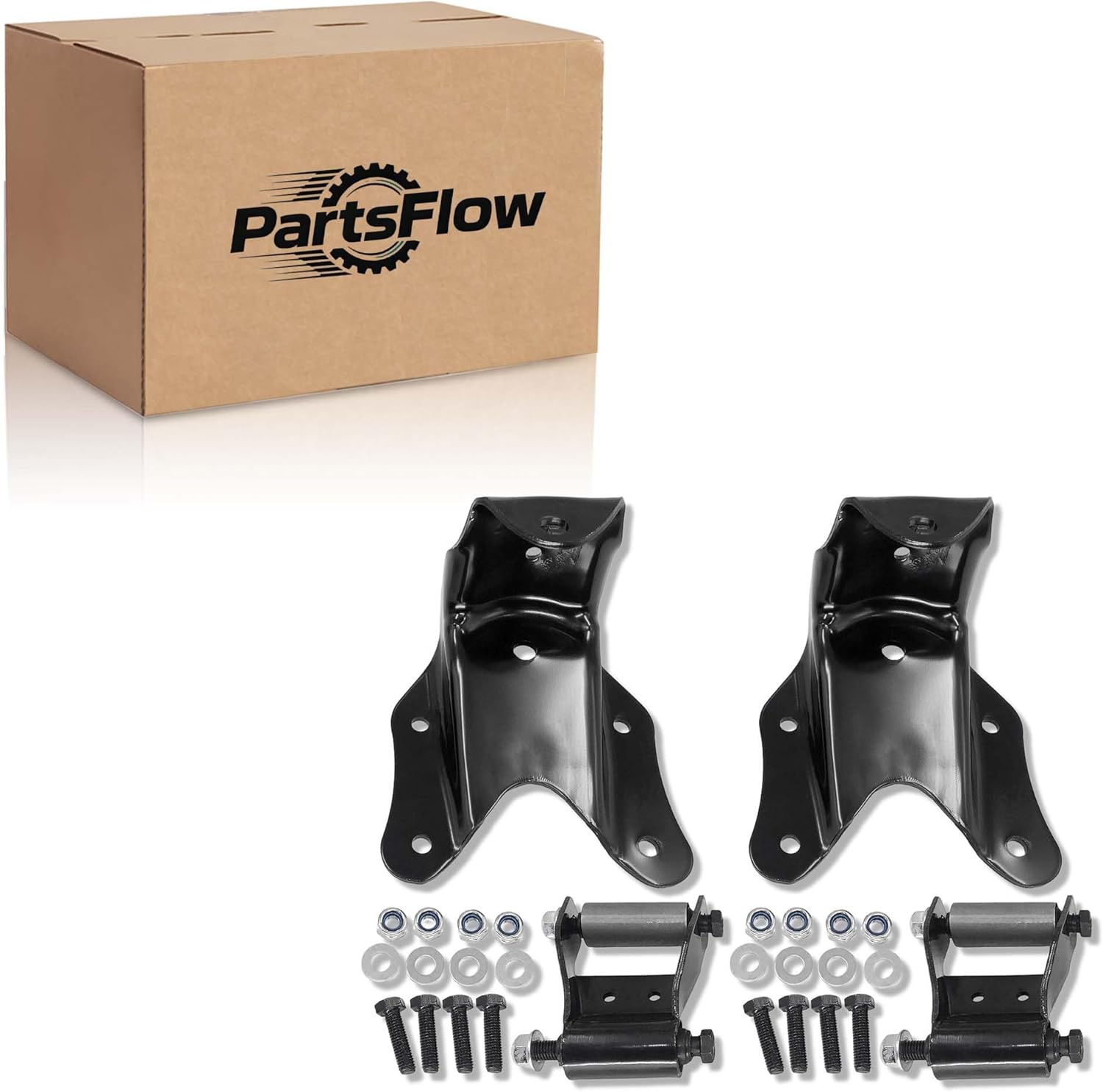 2PCS Rear Leaf Spring Shackle Bracket Repair Kit fit for Ford Bronco 1980-1996 F-150 F-250 1980-1996 for Ford F-350 1980-1997 722-101 E0TZ5776A