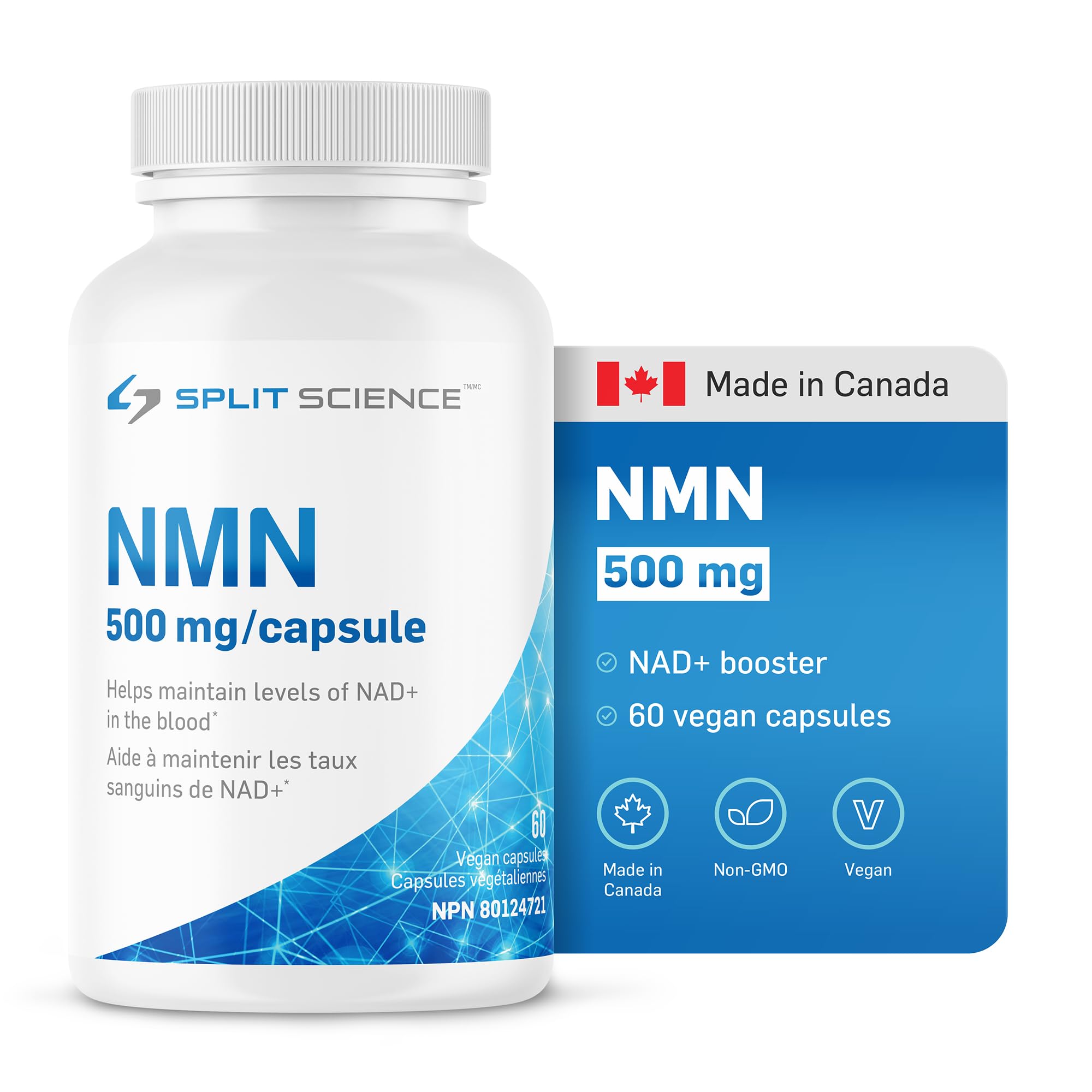 Canadian-Made Highly Purified Split Science NMN30000 | NAD+