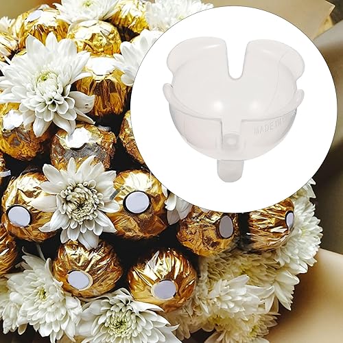 Miniatura 3 de FOMIYES 60 soportes de bolas de chocolate transparente tazas de plástico de trufa de chocolate base fija para el día de San Valentín boda fiesta