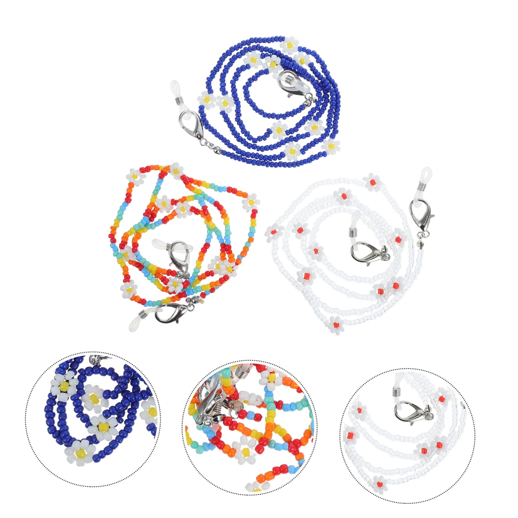 BESTYASH Gänseblümchen-maskenkette Brillenketten Für Damen Stylisch Band Anzeige Brillenbändel Brillenhalter Schnapsgläser Ketten Zum Aufhängen Von Masken Zarte Halsketten