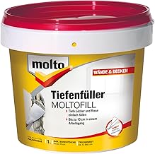 Molto 5087779 Moltofill Tiefenfüller Mastic Tube to holes and crack-Deep Grey 1 l
