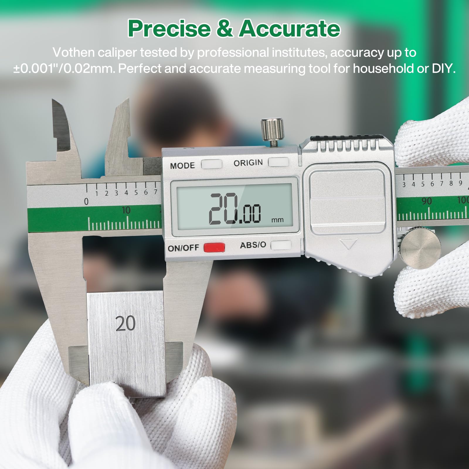 Supermicro Calibro Digitale 150 mm 6 Pollici IP54 Impermeabile Micrometro Acciaio LCD
