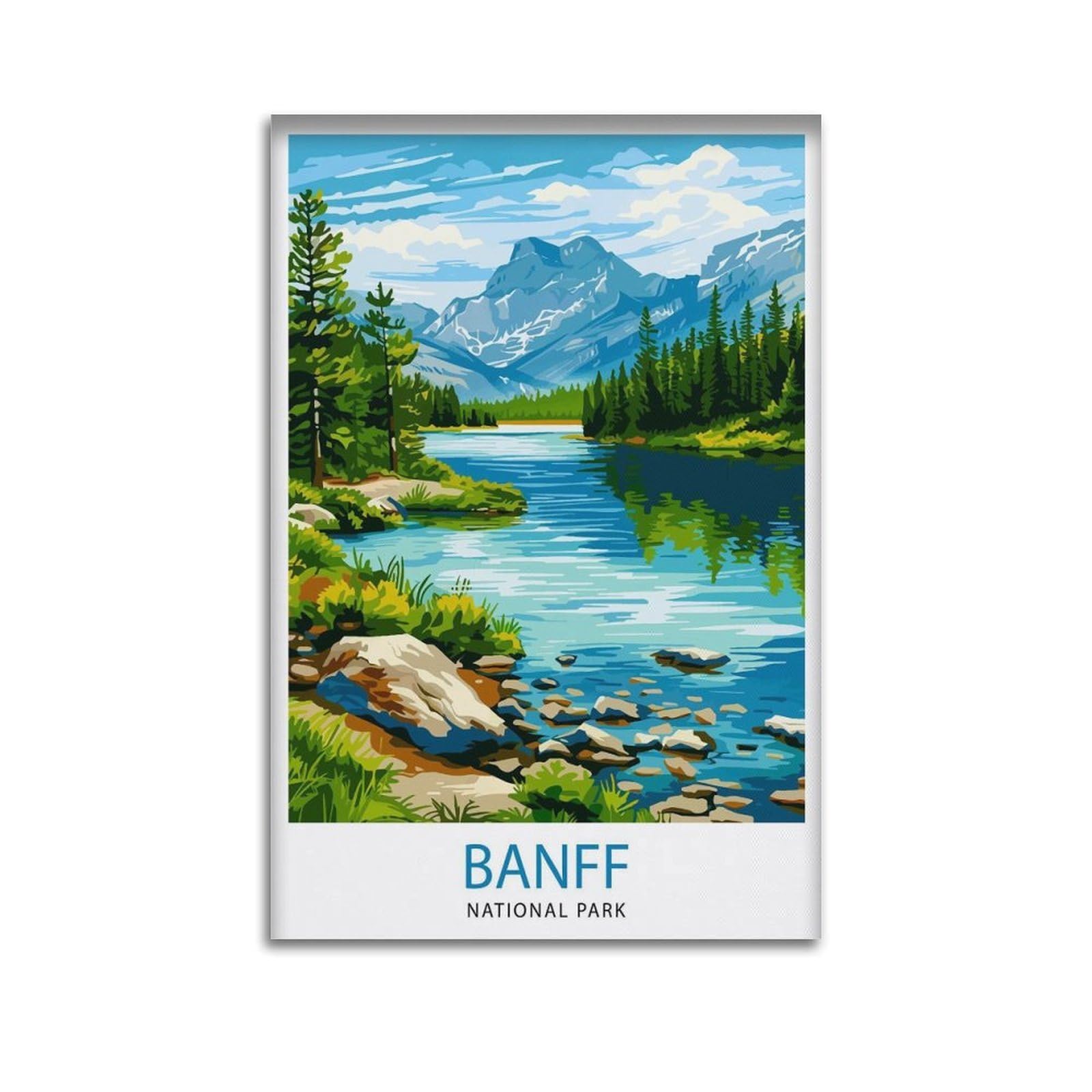 xiaoxiaoshen Banff National Park Travel Home Canada Gift for Ho_4 Canvas Poster Wall Art Prints Room Aesthetic Murals Bedroom And Living Decorations 20x30inch(50x75cm)