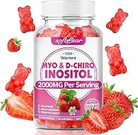 Vista 1 de softbear Suplemento de inositol para mujeres, gomitas de mio-inositol y D-Chiro inositol ideal para la salud y el bienestar femenino, sin azúcar