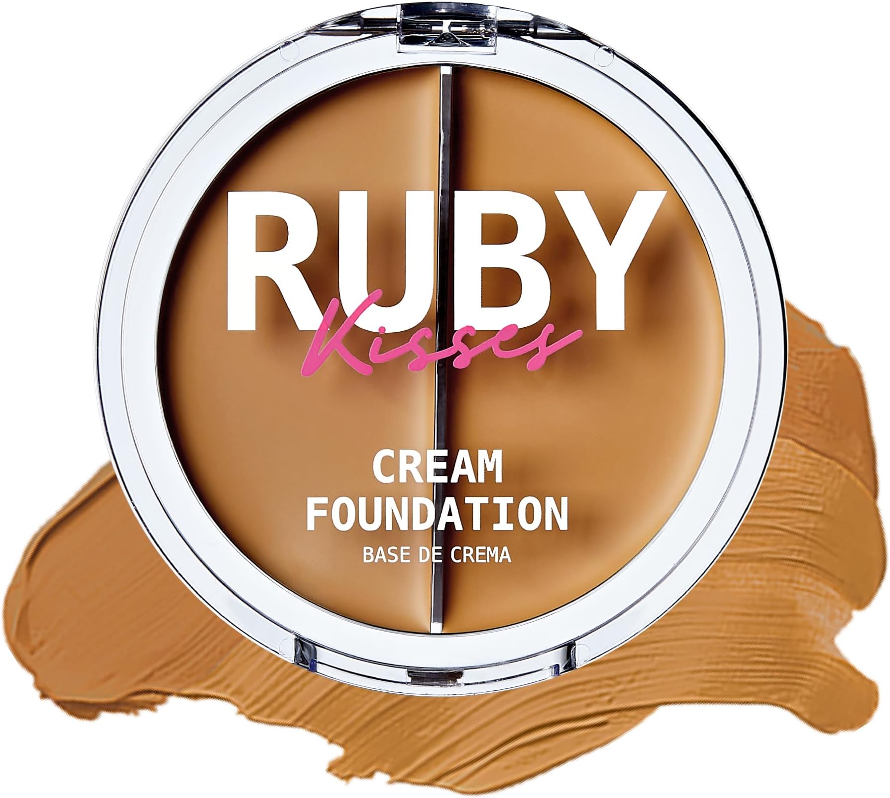 Ruby Kisses 3D Face Creator Cream Foundation & Concealer, 12 Hours Long Lasting, Medium to Full Coverage, Non-Greasy, Ideal for Makeup & Contour Palette (Level 7)