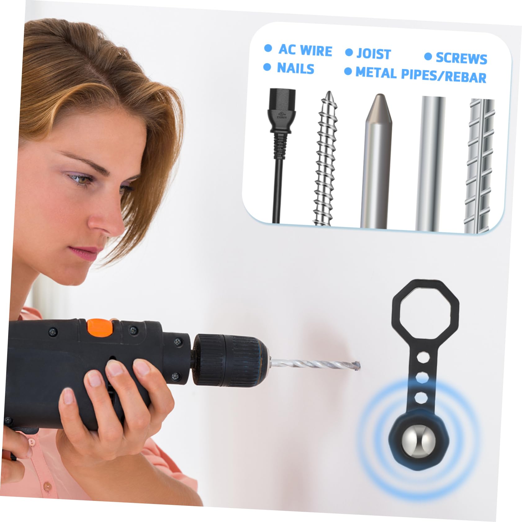 Uonlytech 8pièces Détecteur De Goujons Magnétique Outil De Localisation De Métal Pour Murs Détection Facile Et Précise Des Vis Clous Et Montants Pour Travaux De Bricolage à Domicile
