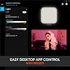 Logitech for Creators Litra Glow Luz LED Premium para Streaming con TrueSoft - Iluminación para Computadora para Videoconferencias, Reuniones Zoom, con Soporte Ajustable y Control de Aplicación de Escritorio para PC/Mac - Grafito 8