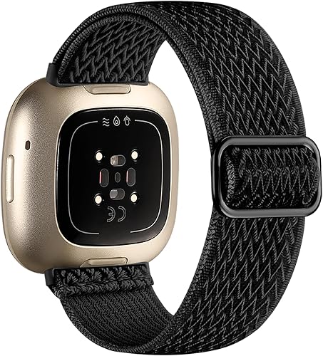 Miniatura 2 de Maledan Compatible con correas Fitbit Versa 4 y Fitbit Sense 2 para mujeres y hombres, elegante correa de repuesto con estampado de leopardo y banda