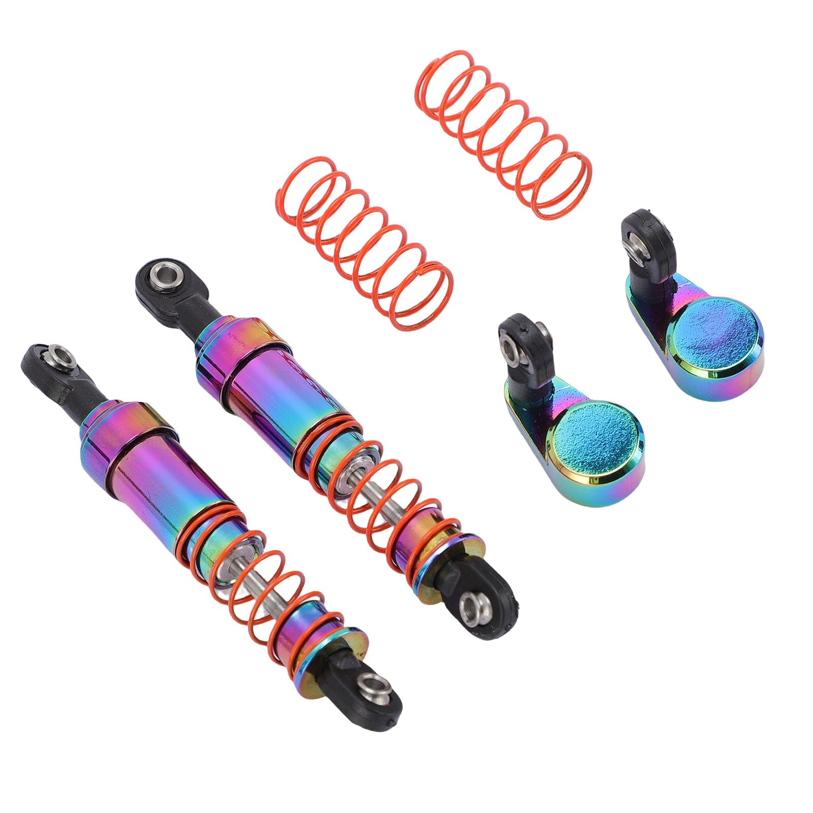 Oil Pressure Shock Absorbers High Performance Large Bore RC Car Shock Damper Kit for Climbing and Off Roading Aluminum Alloy 85mm Color Plating