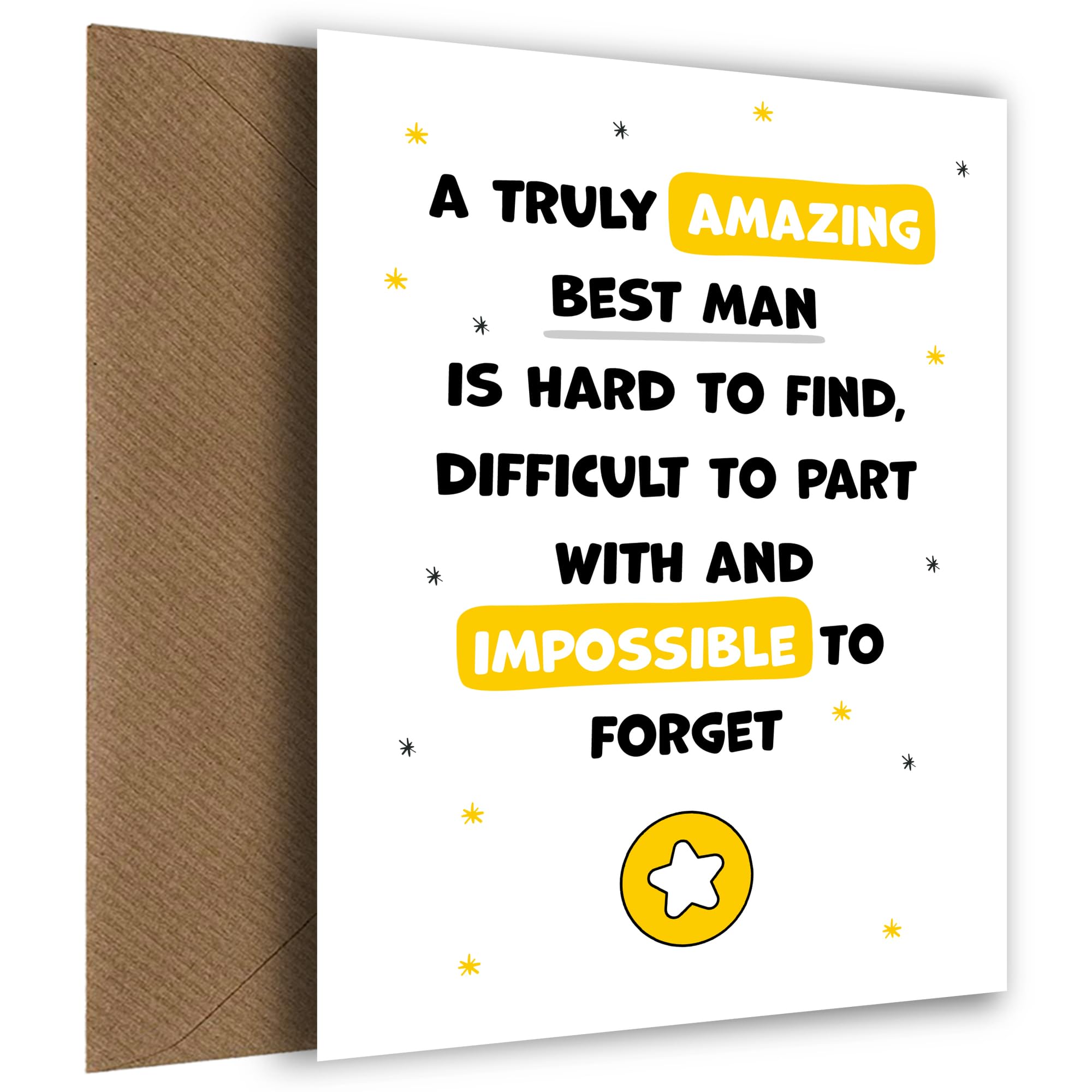 Tarjeta de agradecimiento para el padrino – Imposible de olvidar – Tarjeta de agradecimiento para que el padrino exprese gracias a él en el día de tu boda