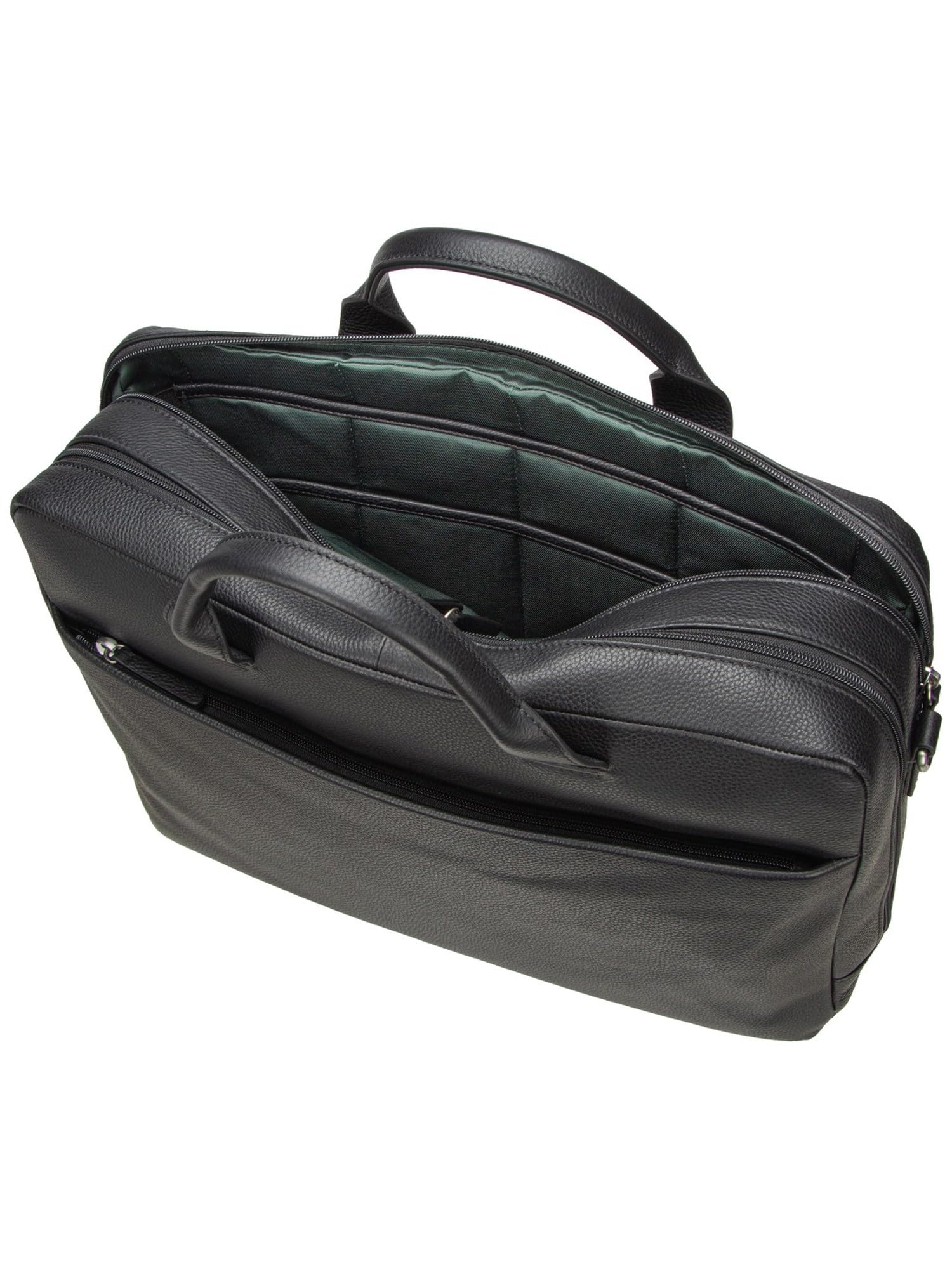 Jost bolsa de ordenador portátil maletín con compartimento para portátil Frankfurt Business Bag 2C Black