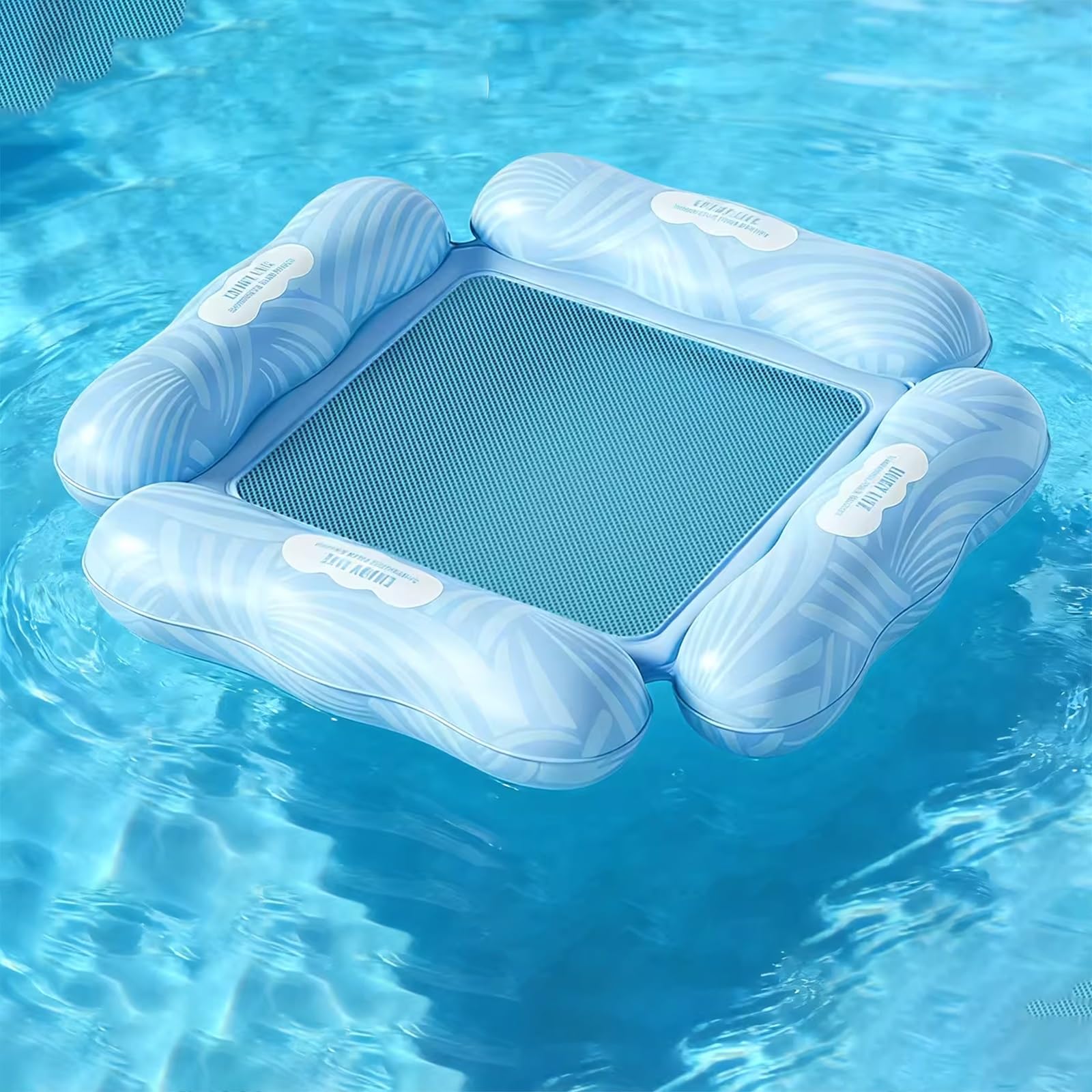 Schwimmnudel Poolliegen Für Innenpools, Aufblasbarer, Robuster Schwimmender Schwimmstuhl, PVC-Poolschwimmer Für Sonnenbaden Und Für Wasserpartys(Style5)