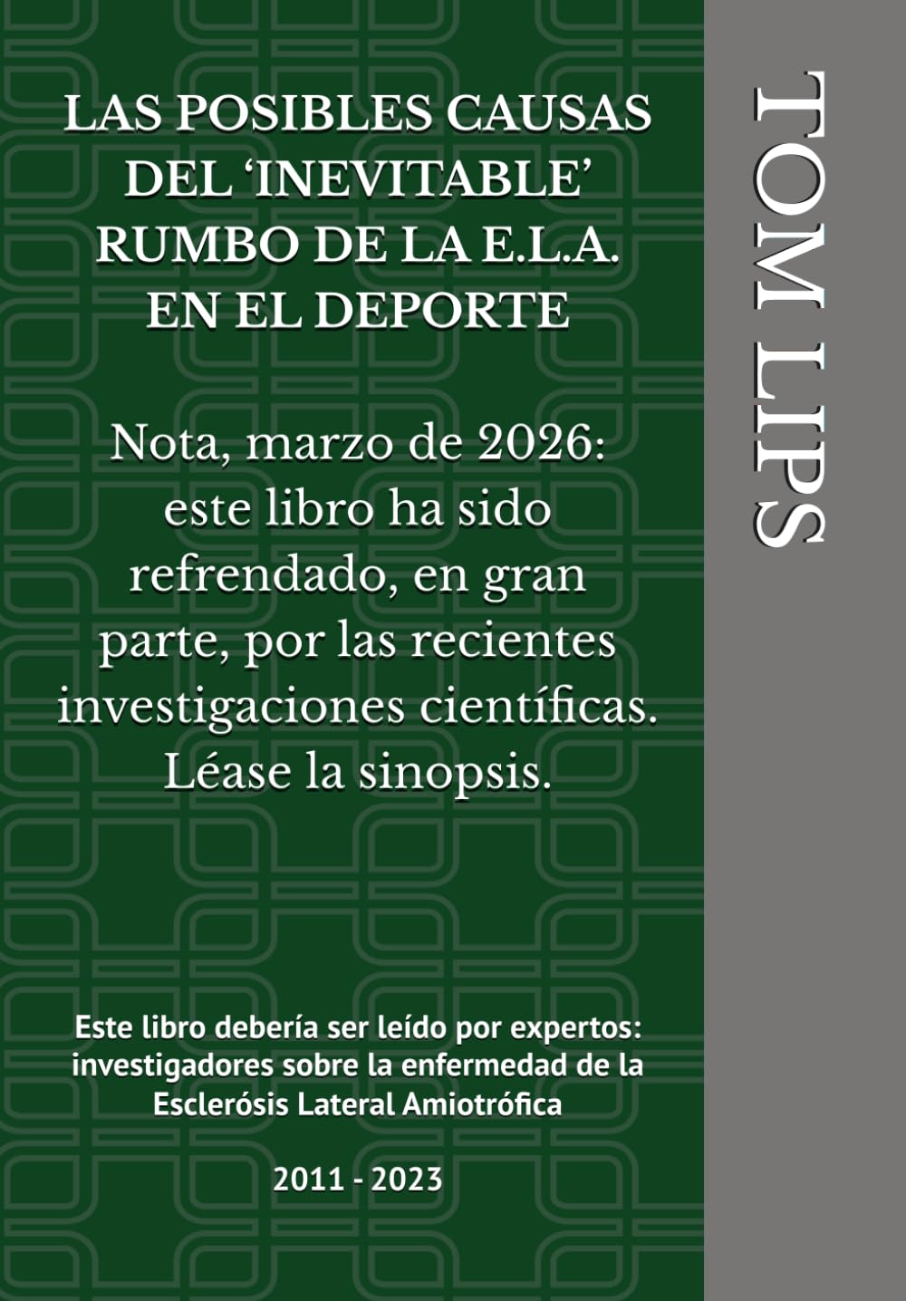 Portada del libro sobre ELA en el deporte