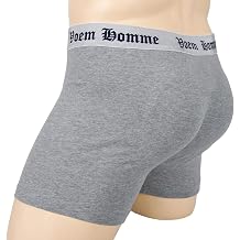 AZAZA Men's Hip-up Cotton Padded Enhancing Butt Boxer Brief