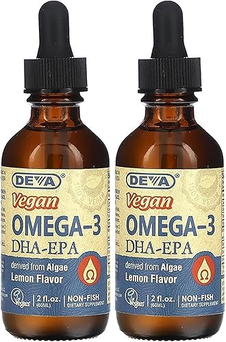 Miniatura 6 de Deva Nutrition Suplemento de hierbas líquido vegano DHA EPA sabor a limón 2 onzas 40005