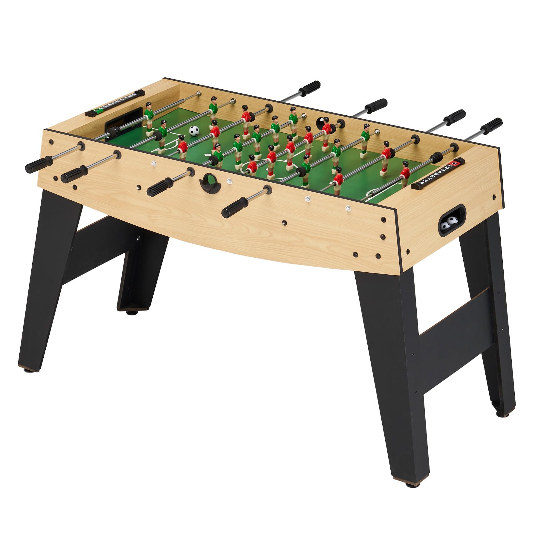 KANGUI Babyfoot Enfant Aspect Bois – 22 Joueurs et Barres Télescopiques