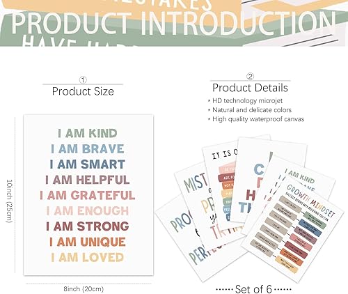 Miniatura 2 de Juego de 6 pósteres educativos de tabla de números para el aula, suministros preescolares para educación en casa, deja que los niños sepan el clima