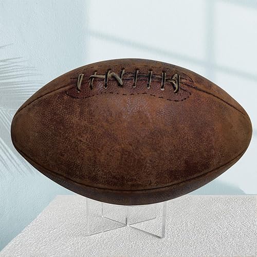 Miniatura 7 de Soporte de bola de acrílico, paquete de 6 soportes de exhibición para fútbol, baloncesto, voleibol, rugby, estuche transparente