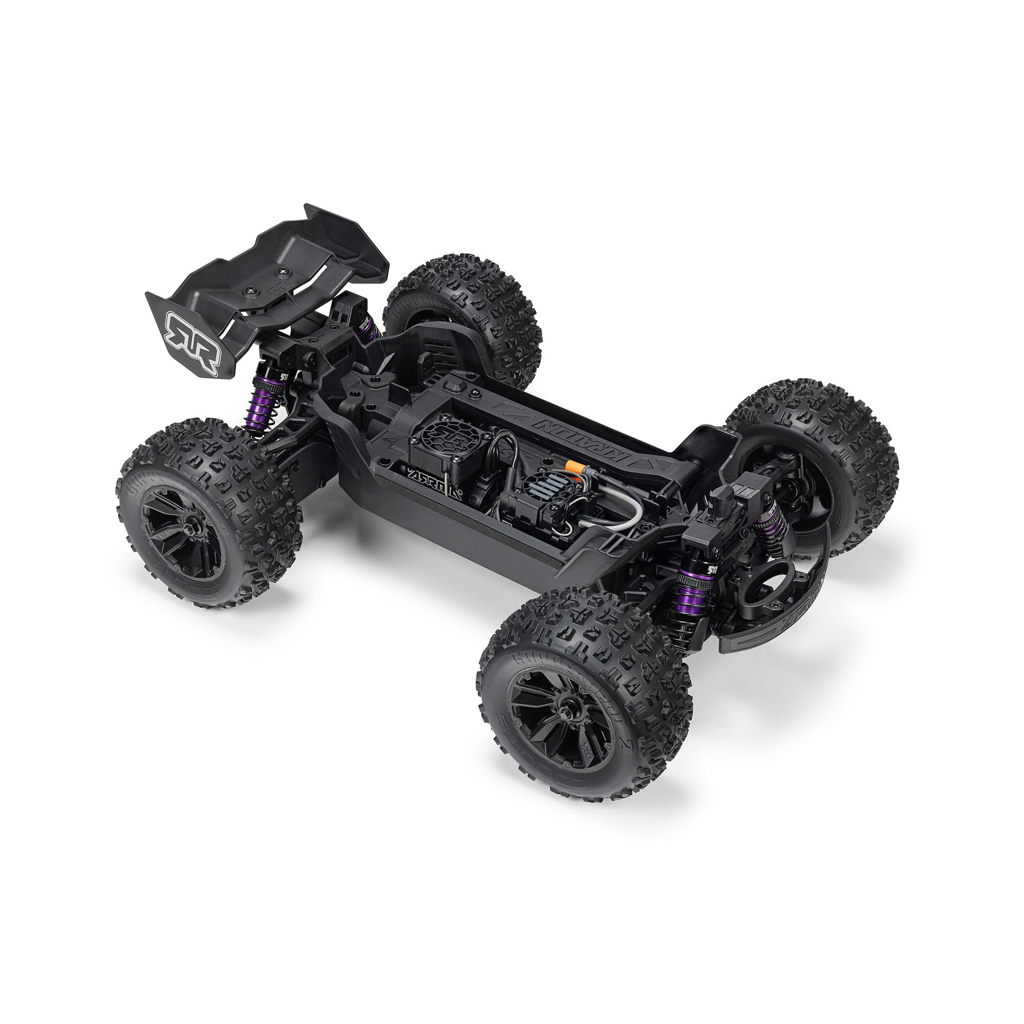 ARRMA Camión de velocidad sin escobillas Mini Kraton 3S DSC 4X4 RTR 1/16 (batería 3S y cargador incluidos), verde azulado/rosa, ARA2508ST2