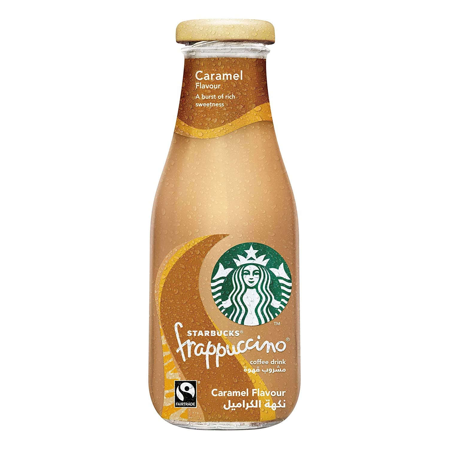 Starbucks Caramel Frappuccino Coffee Drink • A burst of rich sweetness