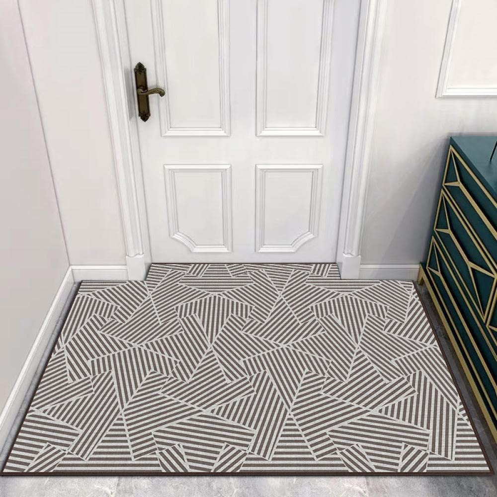 Paillasson Entree Exterieur Géométrie De La Ligne Grise Tapis Paillasson d Entree Interieur Antidérapant Paillasson Lavable en Machine Paillasson Extérieur Absorbant Tapis Entree(90x150cm)