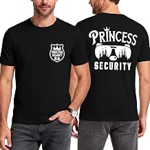 Princess Security Team Shirts Men Magical Kingdom T-Shirt Short Sleeve Dad Shirt Family Vacation Trips Party Graphic Tees