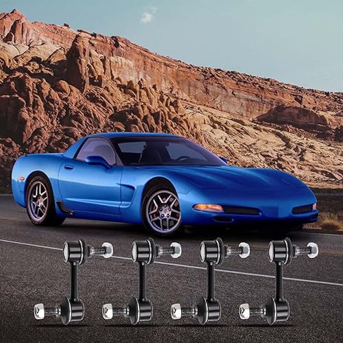 Miniatura 4 de maXpeedingrods Enlaces de extremo de barra estabilizadora para Chevy Corvette C5 C6 1997-2017 K750136 para Cadillac XLR 2004-2009 4 piezas delantera