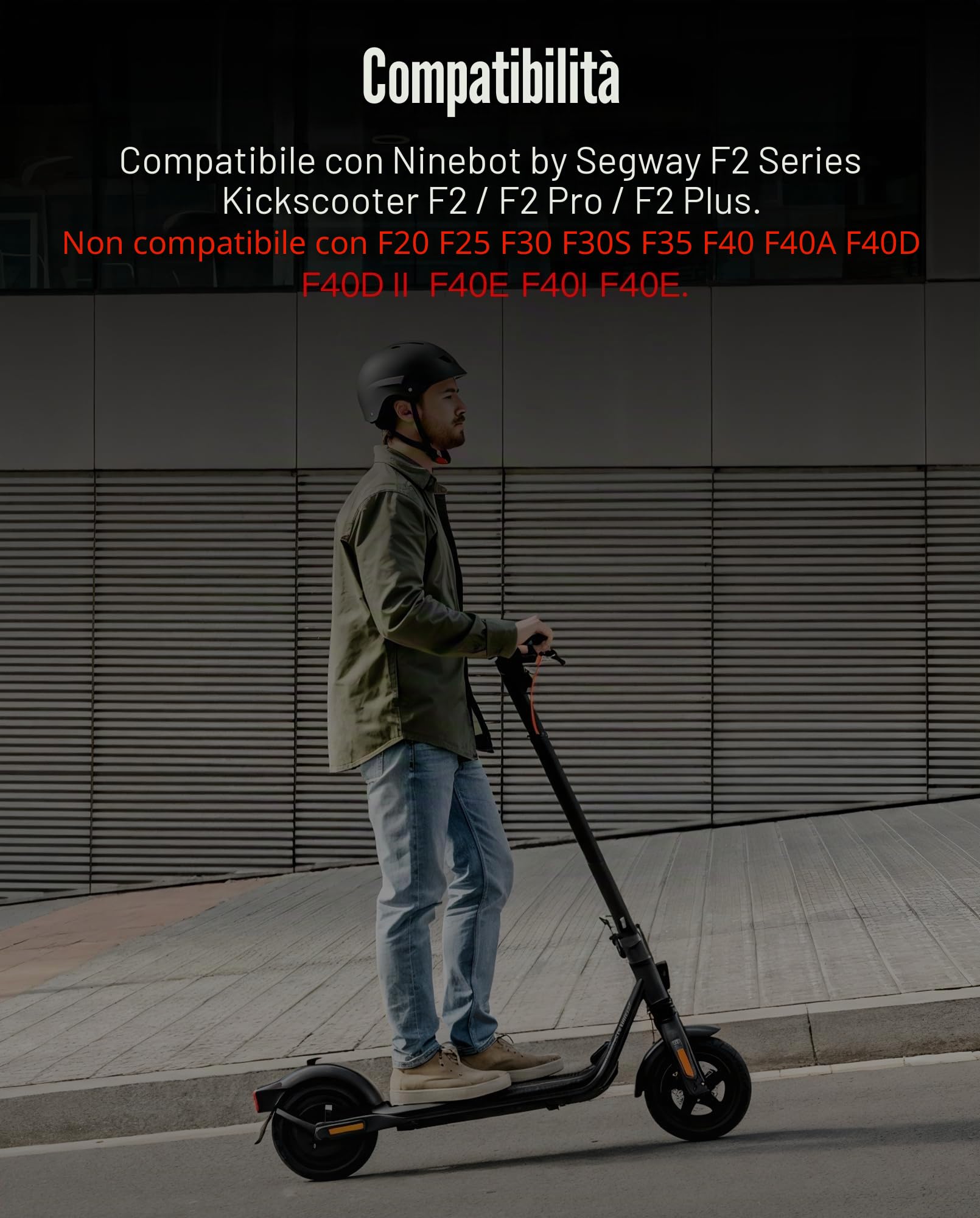 Assemblaggio ruote anteriori 60/70-6.5 compatibile con Segway Ninebot F2 / F2Plus / F2 Pro, ruote anteriori complete da 10 pollici, con pneumatici a vuoto e parti originali del hub ABS