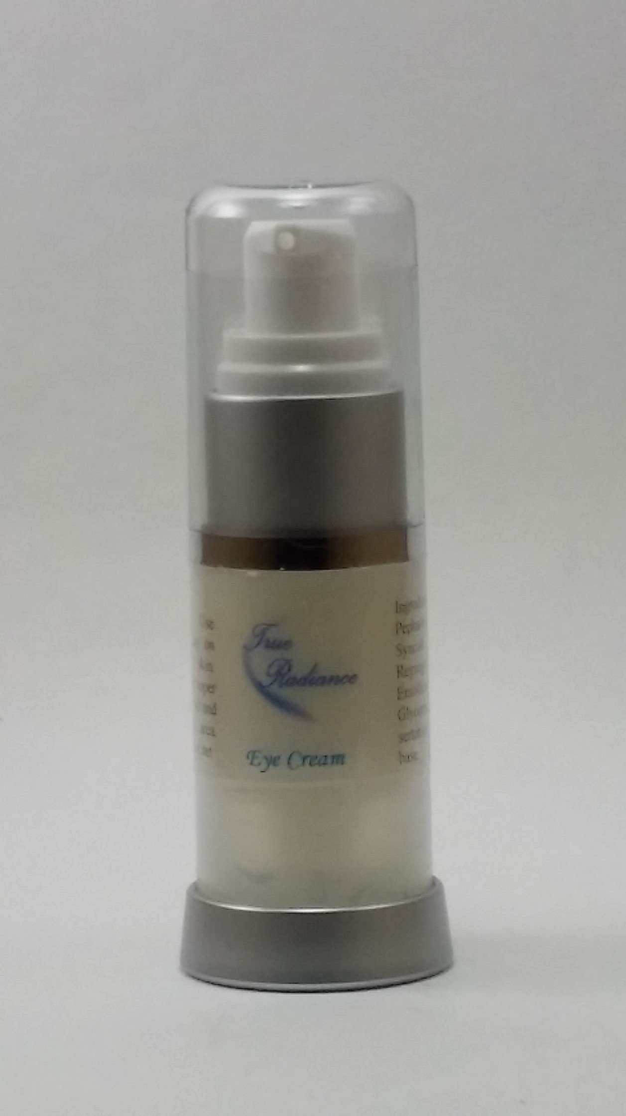True RadianceBest Lineless Eye Cream Reduces Crows Feet, Dark Circles and Puffinesss. Anti-wrinkle and More. 10% Reguage, 10% Syncoll, 8% Pepha-tight, Dmae. Paraben Free. 1/2 Oz Eye Cream