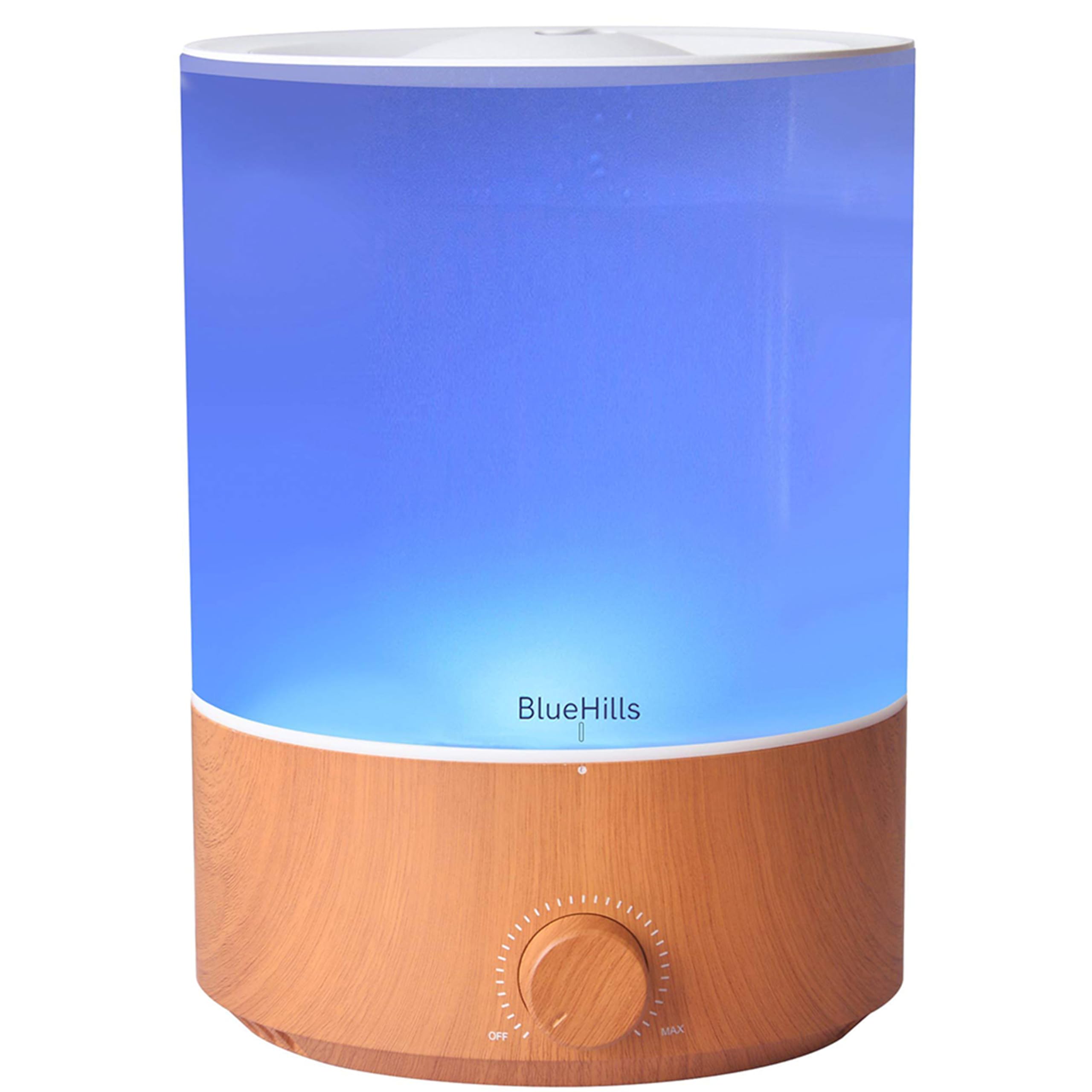 BlueHills Premium 4000 ML XL Essential Oil Diffusers - 70 Hour Run Aromatherapy Diffuser & Air Humidifier Mist for Large Room 7 LED Colors Oil Big Diffuser Essential Oils for Home w/Auto Shut Off E403