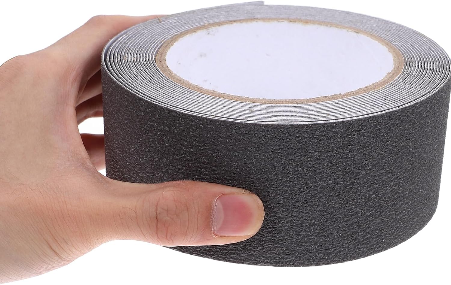 Zerodeko Anti Slip Roll Non Skid Tape Gray Rubber Stair Treads 5cm X 5m Safety Grip Tape for Indoor Outdoor Steps and Wooden Stairs