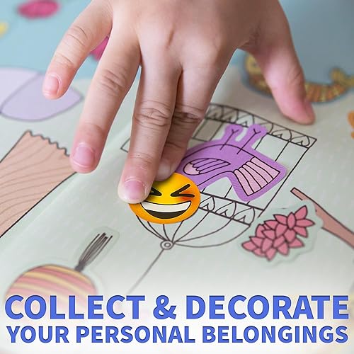 Miniatura 5 de Pegatinas de emoticon  2 rollos  Recuerdos de fiesta infantil, premios de juegos, juguetes novedosos, decoración de pared, álbumes de recortes,