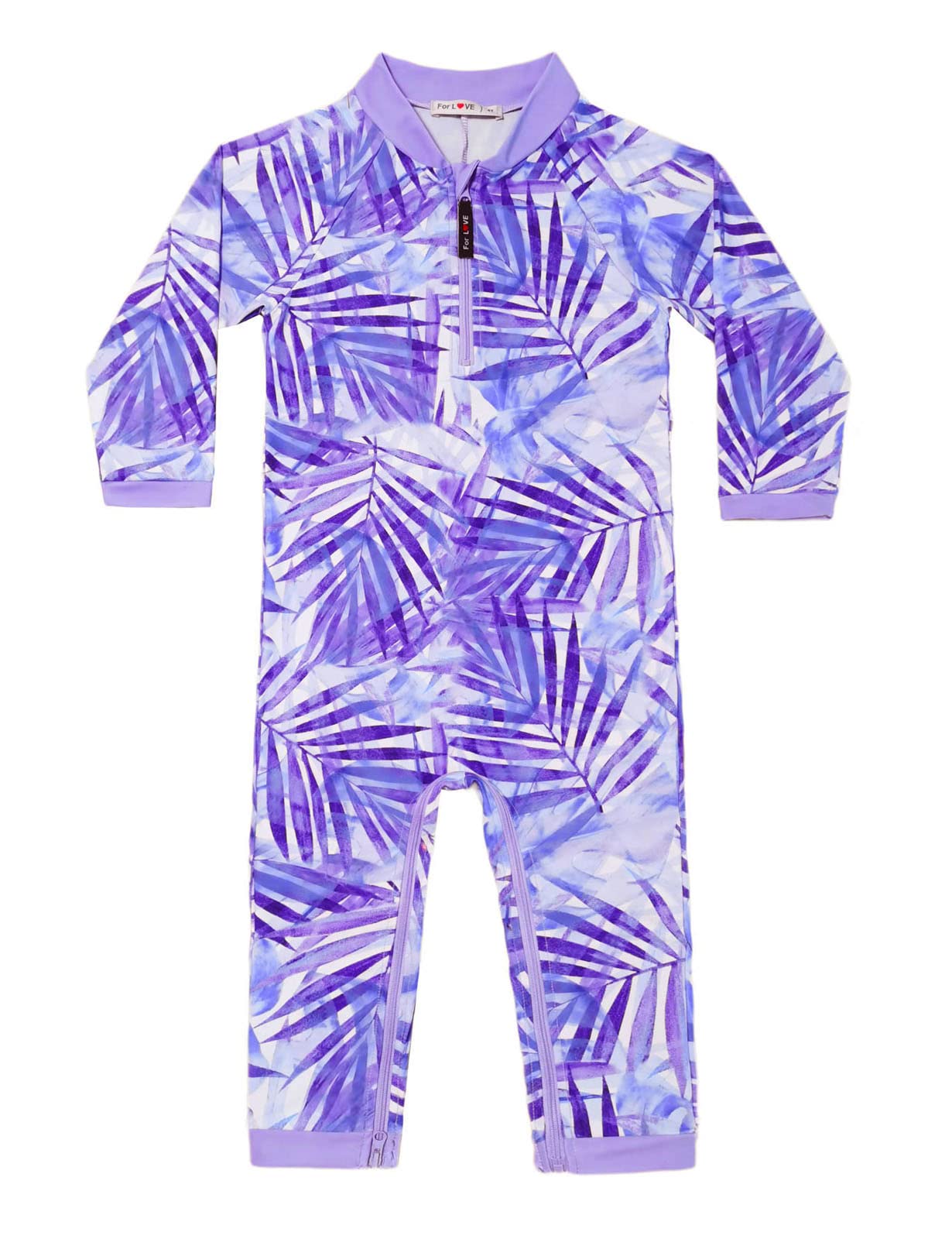 weVSwe Baby Toddler Boy Swimsuit Long Sleeve Baby Swimwear UPF 50+ Sun Protection Rash Guard Swimming Costume with Crotch Zipper 0-3 Years — view 7