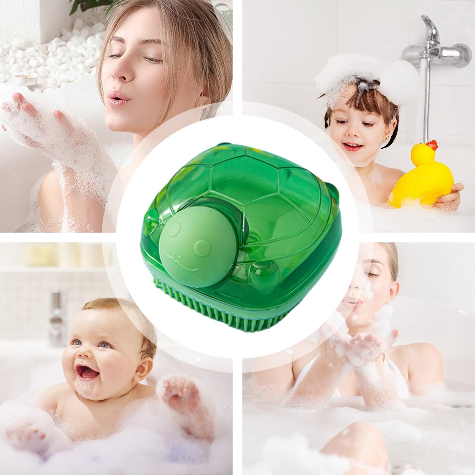 Esponja exfoliante de silicona para ducha, exfoliante, cepillo de baño de