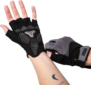 Shock Pro Weight Lifting Gloves for Men & Women – Breathable Gym Workout Gloves with Foam-Padded Grip for Weightlifting, Cycling, Riding, Climbing – Lightweight Durable Design