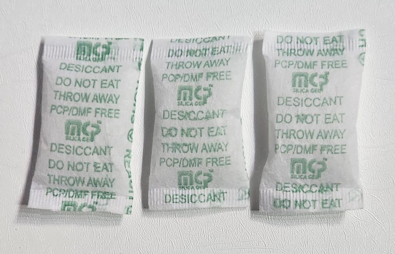 Noval Silica Gel Packs, Transparent Desiccant Packets for Storage, Moisture Absorbers for Spices, Jewelry, Shoes, Boxes, Electronics