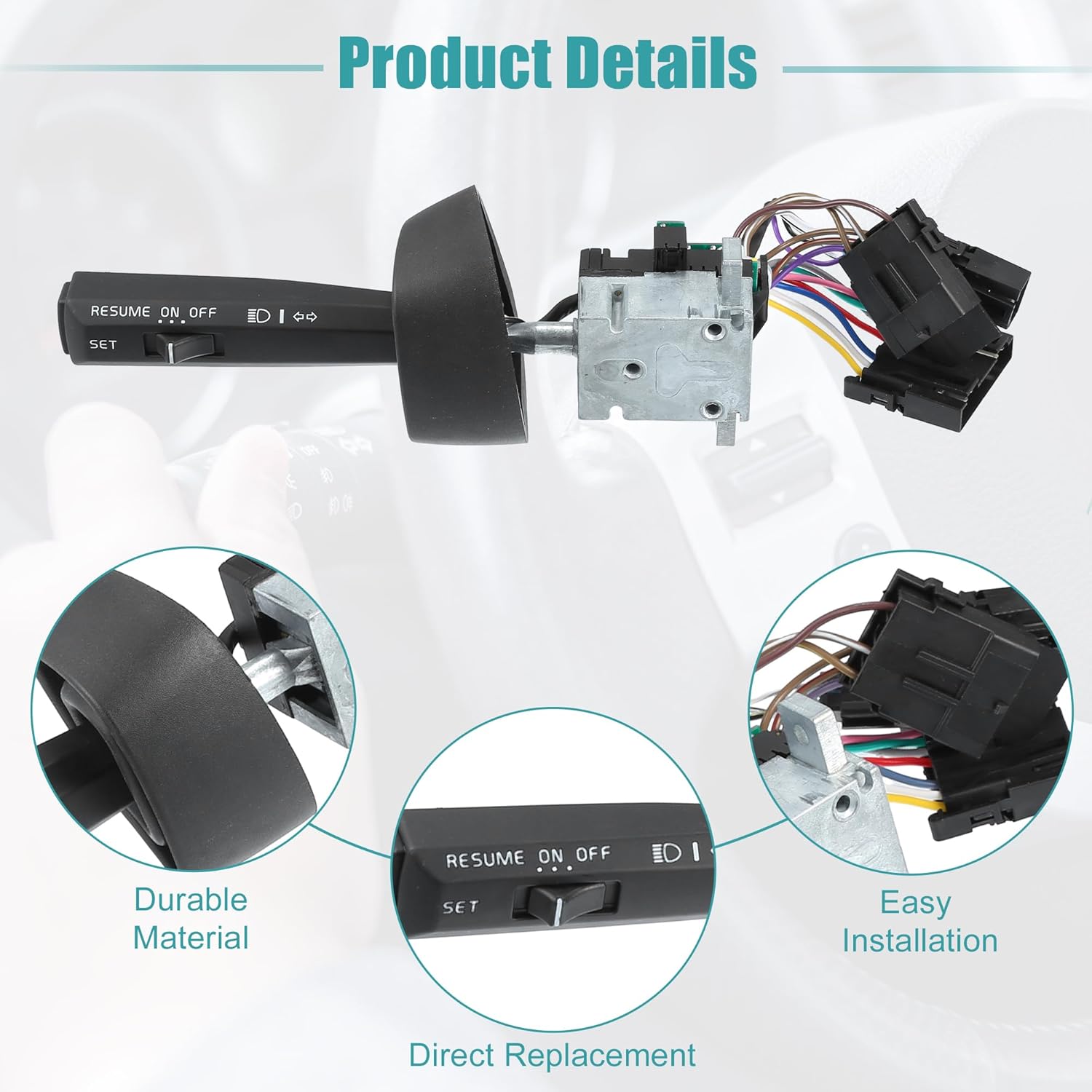 ACROPIX Turn Signal Switch Multifunction Combination Switch Fit for Volvo VNL 630, VNL 660, VNM 200 - Pack of 1