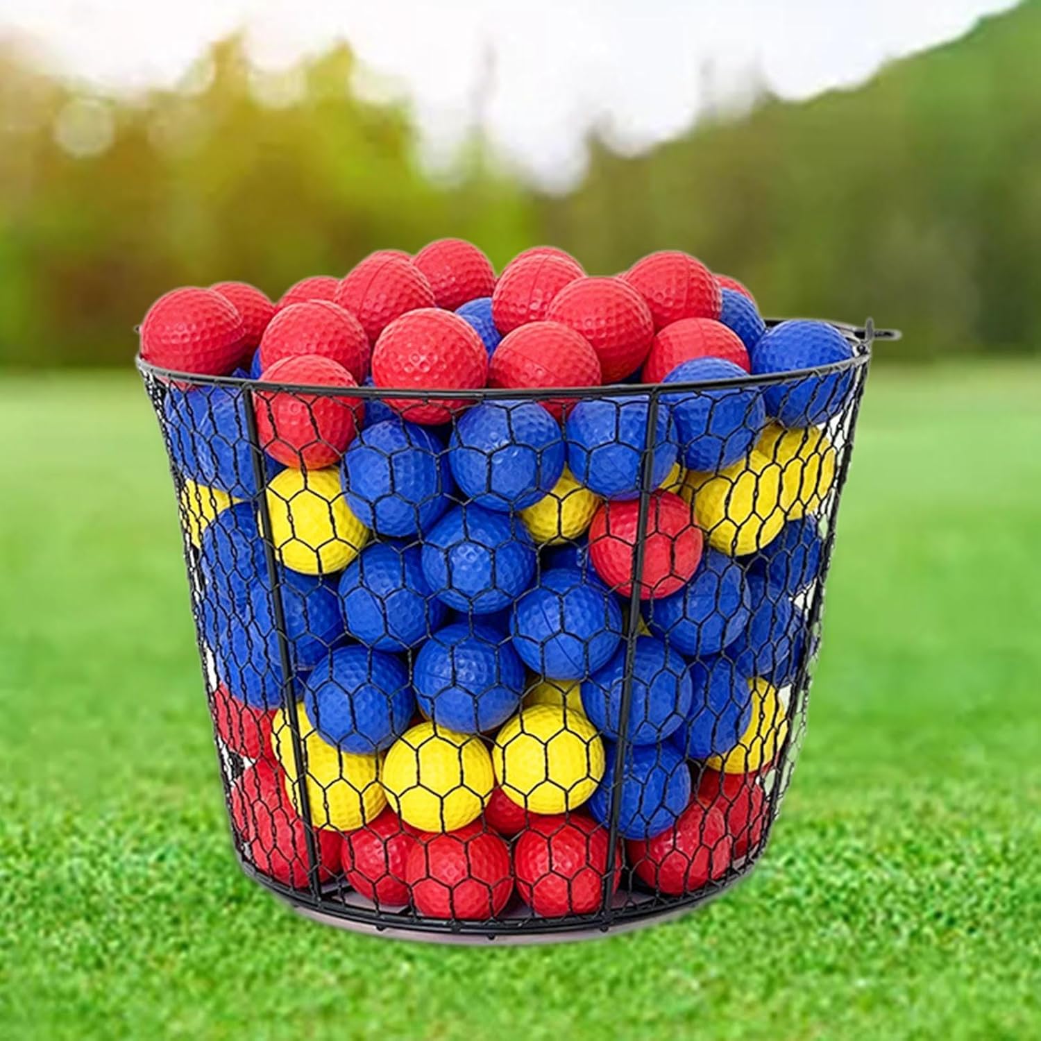 Metal Wire Golf Ball Bucket Strong