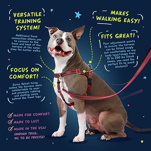 Miniatura 4 de 2 Hounds Design - Arnés para perro (libertad sin tirar), control ajustable, suave y cómodo para pasear perros fácilmente, para perros pequeños,