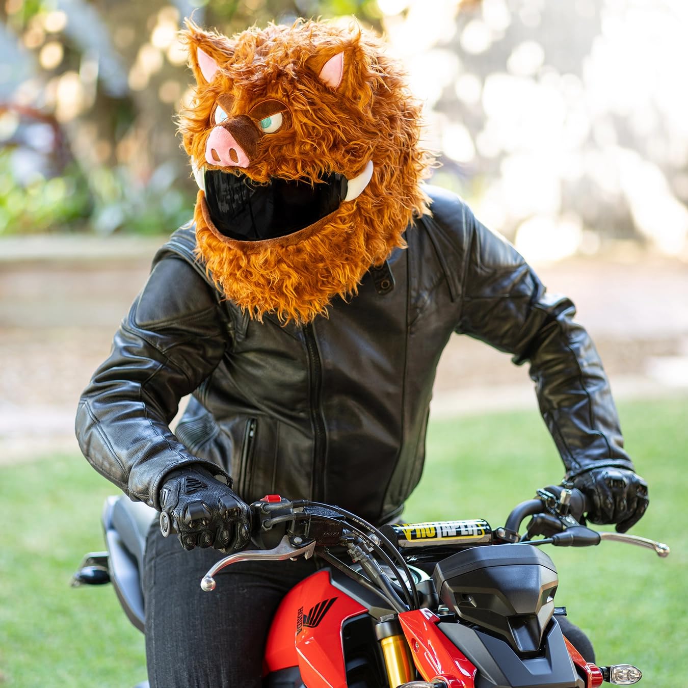 Funda para casco de moto para casco de motocicleta, paseos divertidos y regalos (solo funda, casco no incluido) - Jabalí salvaje