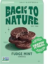 Back to Nature Fudge Mint Cookies, Plant-Based, Non-GMO, Made with Wheat Flour, Snack Happy, 5.5 oz Box