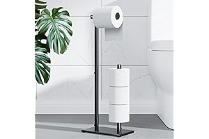 Kitsure Toilet Paper Holder Standing, Freestanding Bathroom Toilet Paper Storage Rack, Paper...